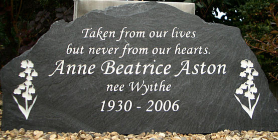 memorial headstone